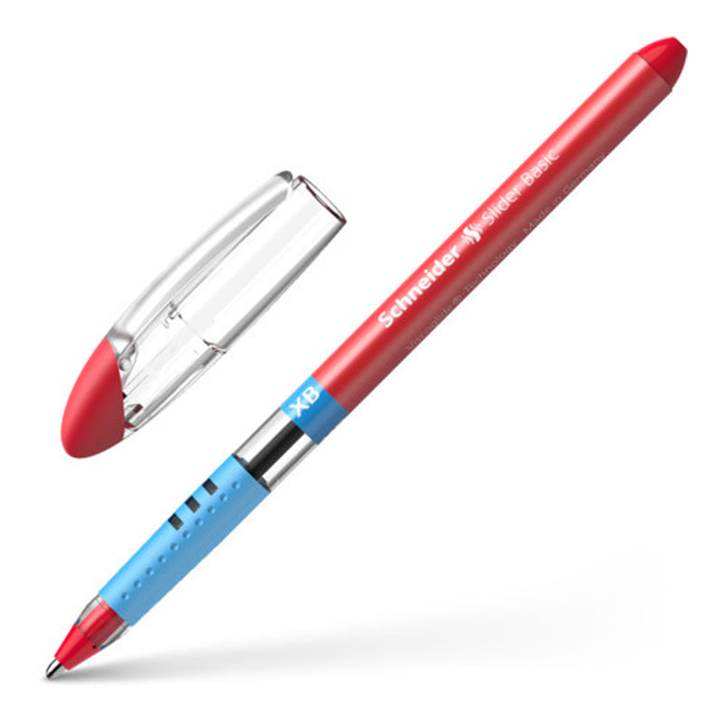 Schneider Slider Basic Viscoglide Ballpoint Pen, Red XB