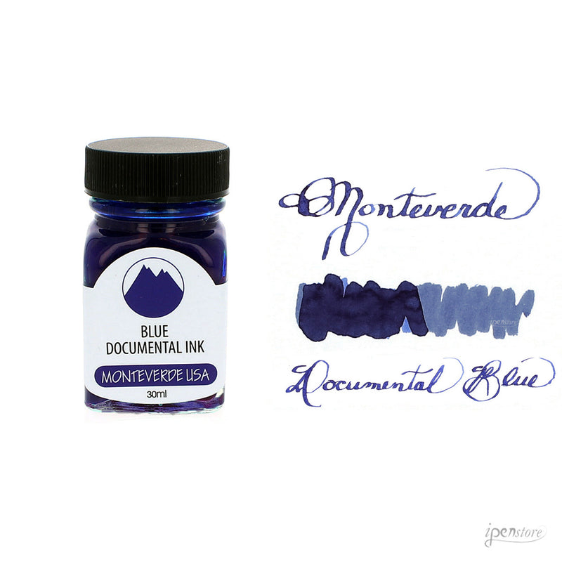 Monteverde 30 ml Bottle Fountain Pen Ink, Documental Permanent Blue