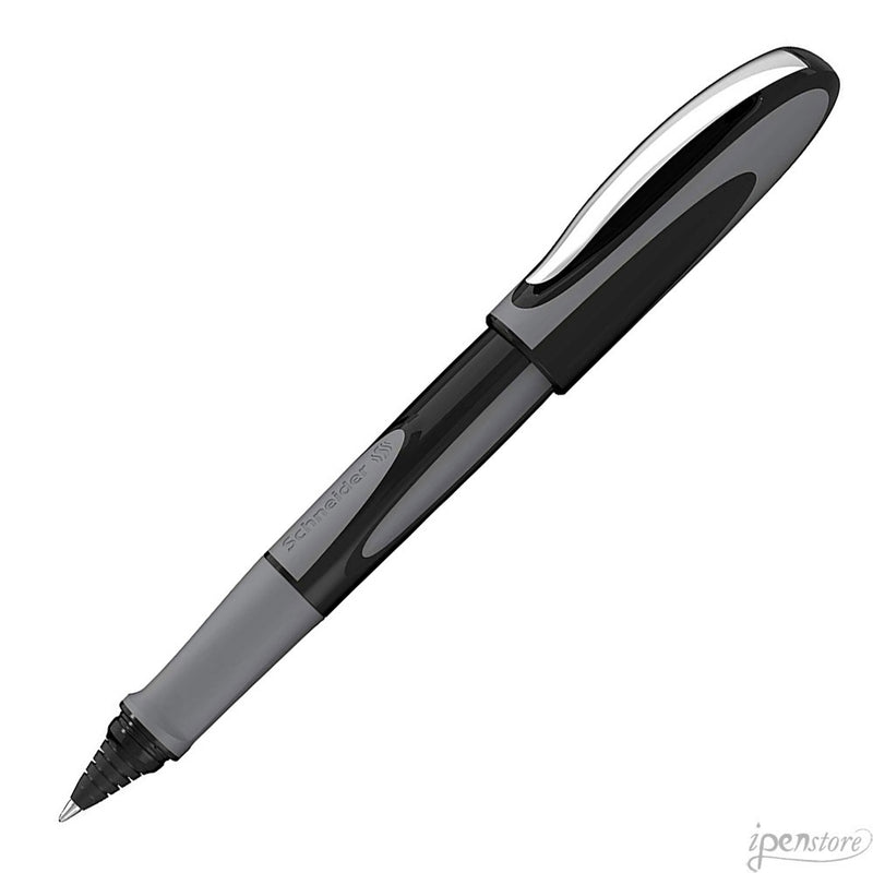 Schneider Ray Ink Cartridge Rollerball Pen, Onyx with Grey Trim