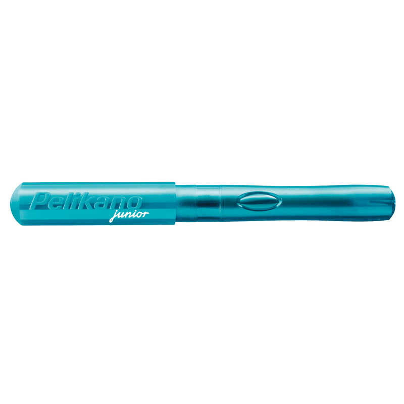 Pelikan Pelikano Junior Fountain Pen, Translucent Turquoise, Left Handed, M Nib