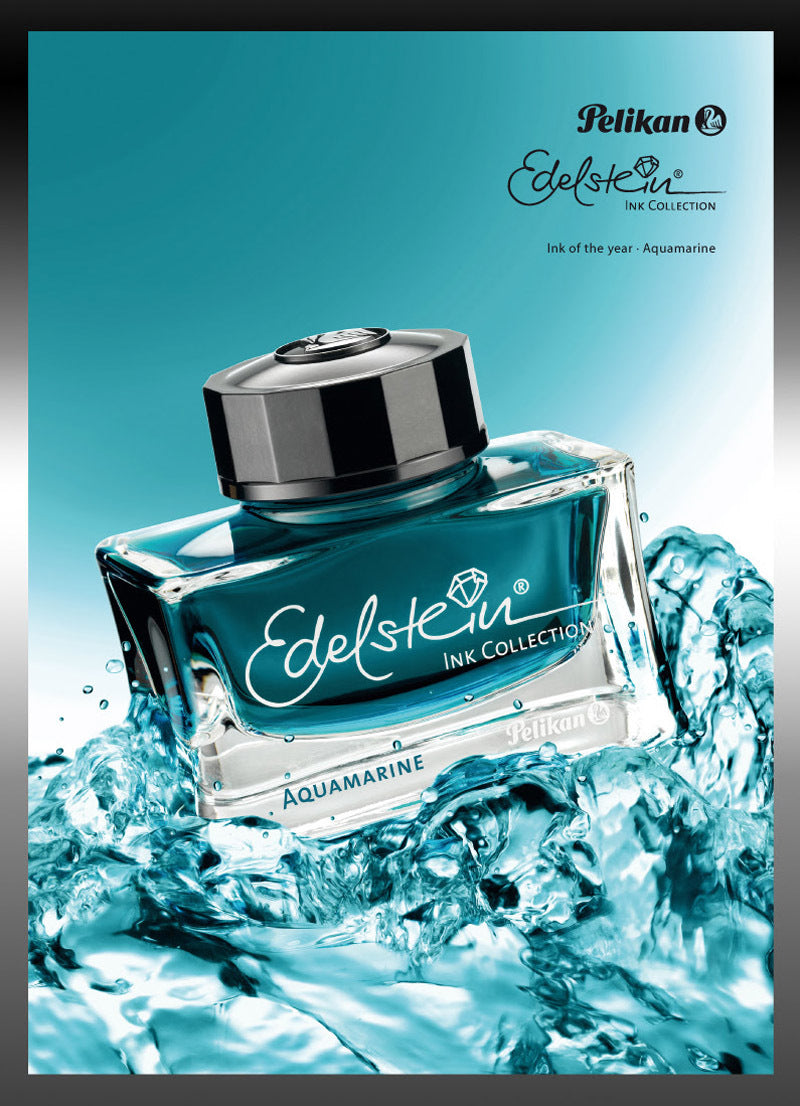 Pelikan Edelstein 50 ml Bottle Fountain Pen Ink, Aquamarine