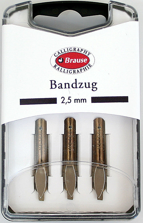 Pk/3 Brause Bandzug Calligraphy Nibs, 2.5 mm