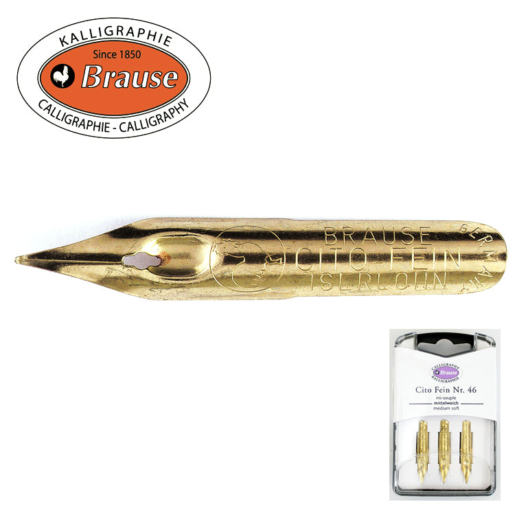  Brause - Ref 318005B - Bandzug 0.5 mm Calligraphy Nibs (Pack of  3) - Chisel Point Nib, Ideal for Latin Calligraphy, Solid Metal  Construction, Ink Reservoir on Top : Everything Else