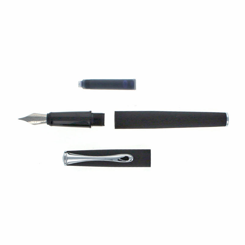 Diplomat Esteem Fountain Pen, Lapis (Matte) Black, Medium Nib
