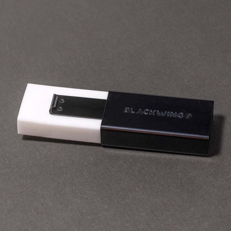 Blackwing Soft Handheld Eraser + Holder, Black