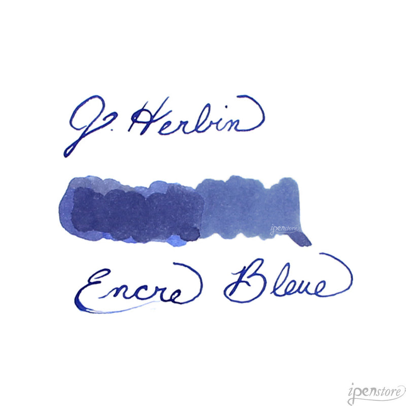 J. Herbin 30 ml Bottle Fountain Pen Ink, Blue (Lavender Scented)