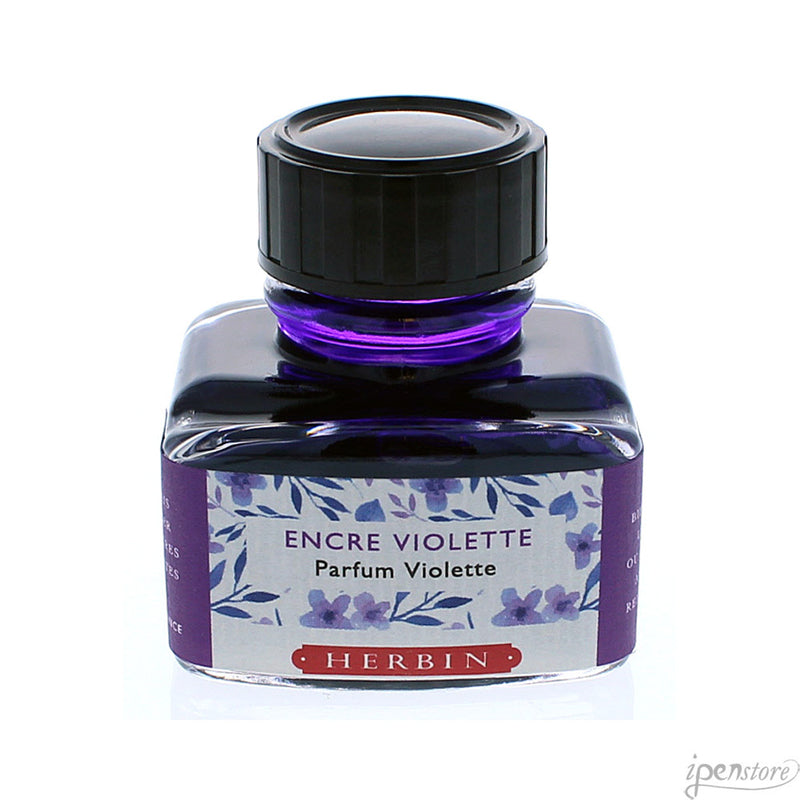 J. Herbin 30 ml Bottle Fountain Pen Ink, Violet (Violet Scented)