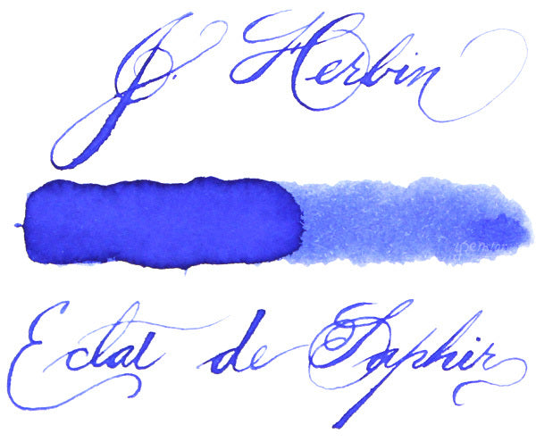 J. Herbin 30 ml Bottle Fountain Pen Ink, Eclat de Saphir