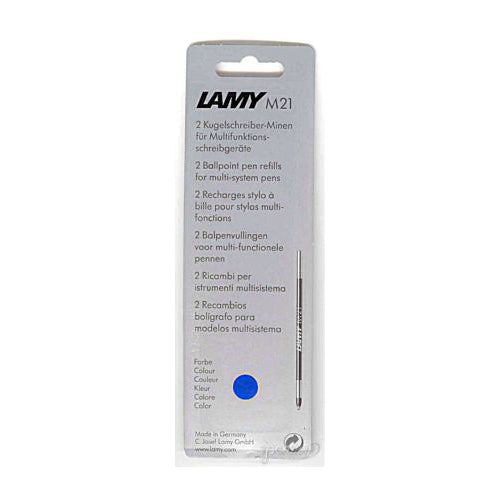 Pk/2 Lamy M21 Multi-Pen Ballpoint Refills, Blue