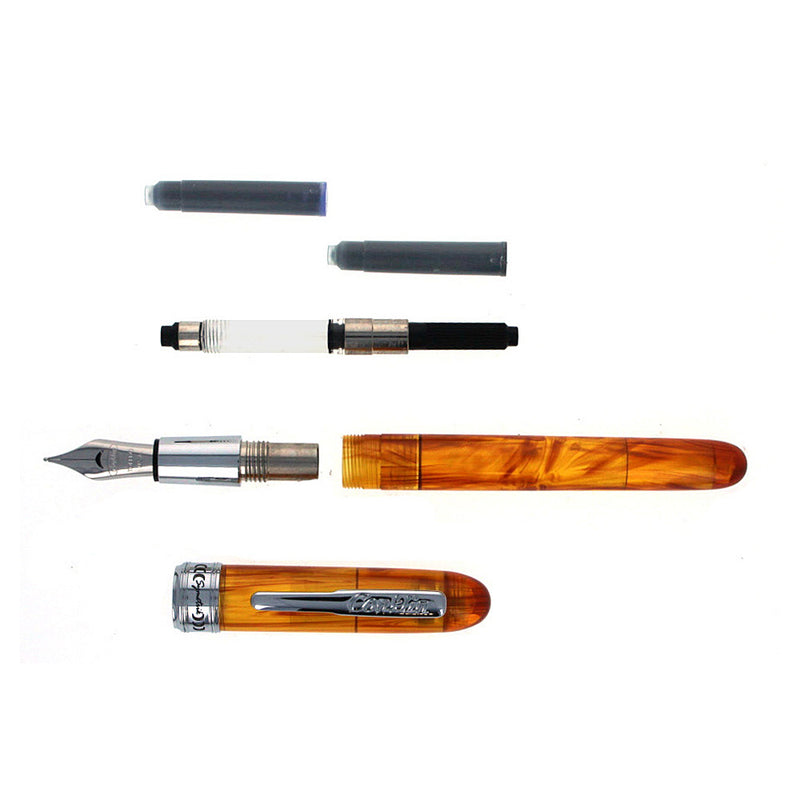 Conklin Symetrik Fountain Pen, Precious Amber, Medium Nib
