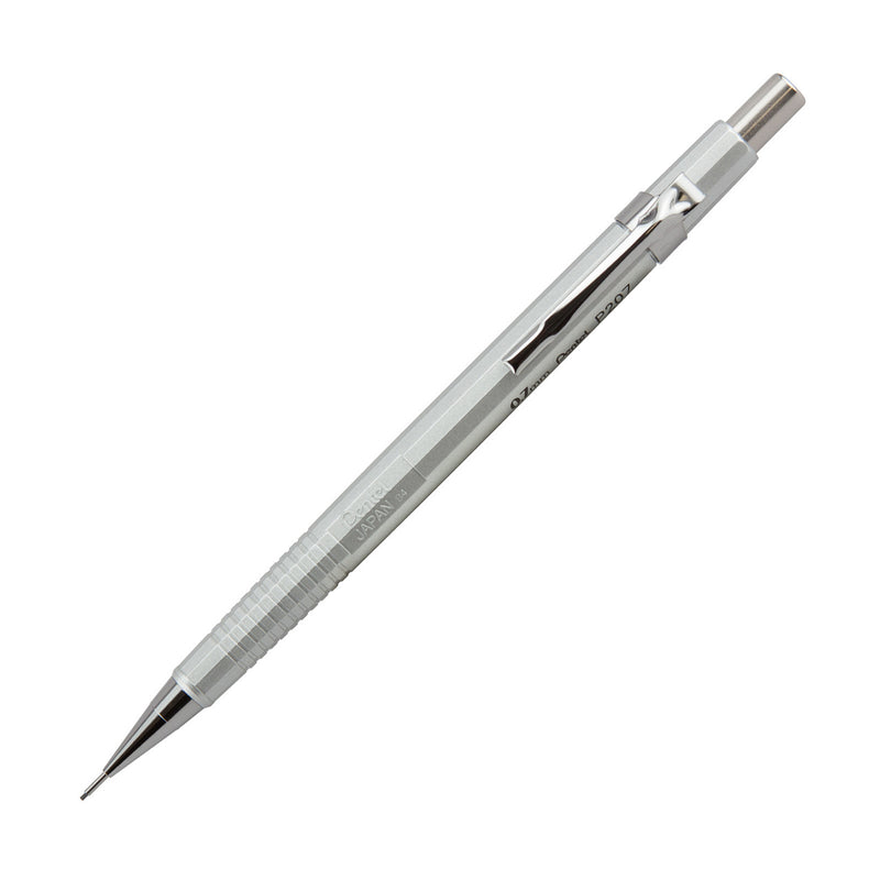 Pentel Sharp P207Z Mechanical Pencil, Metallic Silver, 0.7 mm