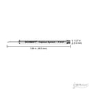 Schmidt P8127 Short Capless Rollerball Refill, Black, Medium 0.7 mm