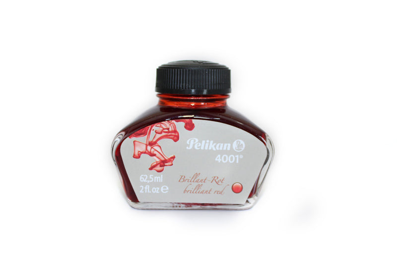 Pelikan 62.5 ml Bottle 4001 Fountain Pen Ink, Brilliant Red
