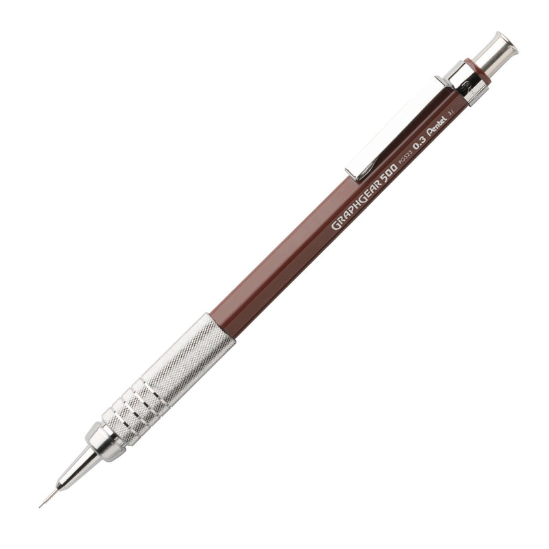 Pentel GraphGear 500 Mechanical Pencil, Brown, 0.3 mm