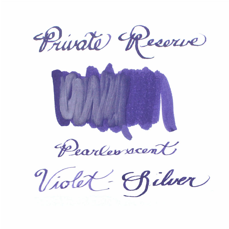 Private Reserve 60 ml Bottle Fountain Pen Ink, Pearlescent Violet-Silver