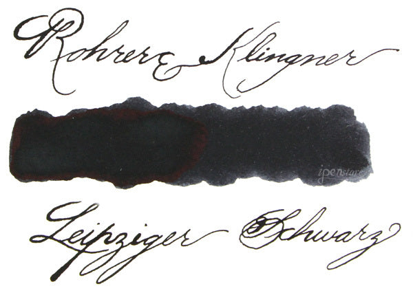Rohrer & Klingner 50 ml Bottle Fountain Pen Ink, Leipziger Schwarz (Black)