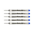 Pack of 5 Retro 51 REF57P (REF5P) Capless Rollerball Refill Tornado Pens, Blue