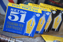 Pk/6 Retro 51 Fountain Pen Ink Cartridges, Blue