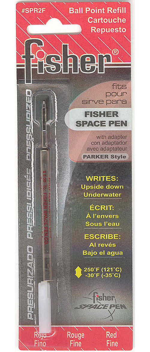 Fisher Space Pen Refill, SPR2F, Red Fine