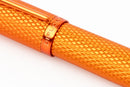 Diplomat Viper Guilloche Fountain Pen, Orange, Fine/Medium Nib