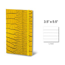 Stifflex Mrs Crocodile Series Pocket Notebook, A6-3.5"x5.5" Lined, Yellow