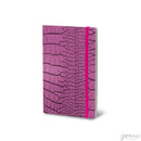 Stifflex Mrs Crocodile Series Pocket Notebook, A6-3.5"x5.5" Lined, Fuchsia