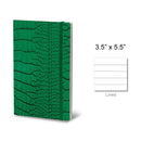 Stifflex Mrs Crocodile Series Pocket Notebook, A6-3.5"x5.5" Lined, Green