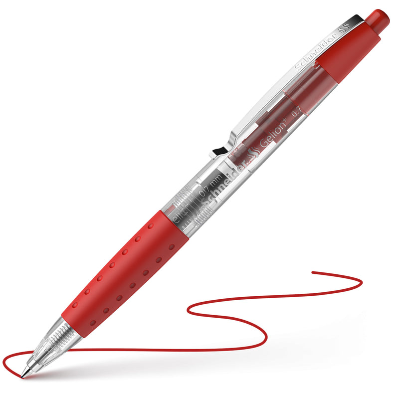Schneider Gelion 1 Retractable Gel Ink Pen, Red