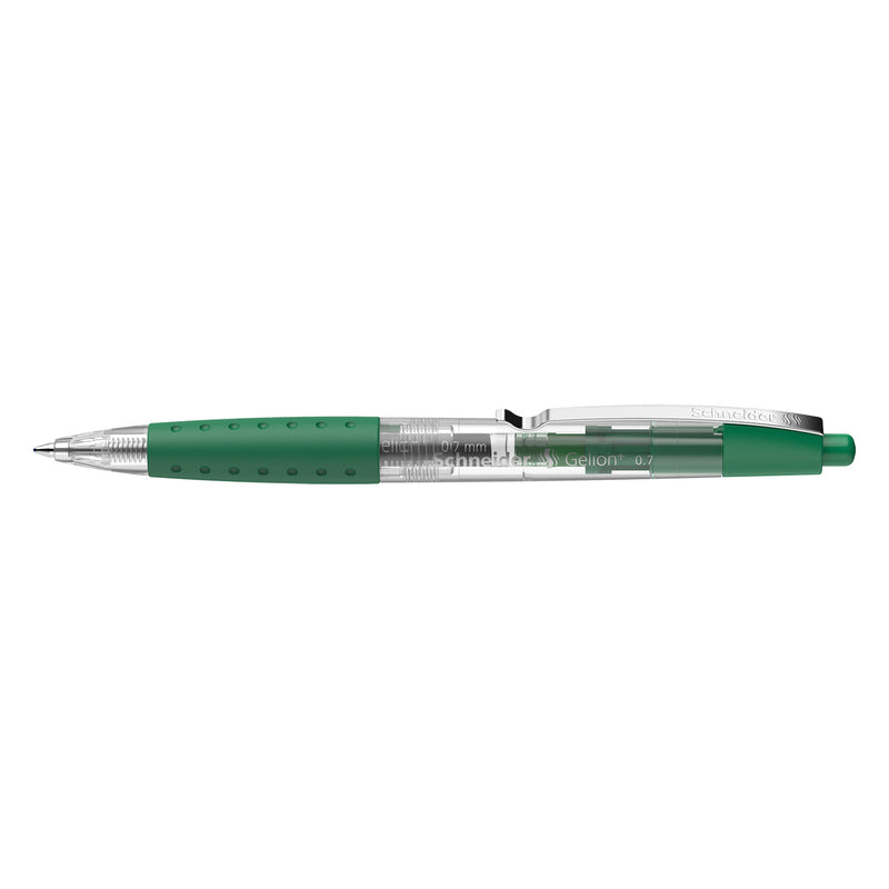 Schneider Gelion 1 Retractable Gel Ink Pen, Green