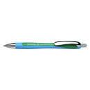 Schneider Slider Rave Retractable Viscoglide Ballpoint Pen, Green XB