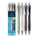 Pk/4 Schneider Slider Rave Retractable Ballpoint Pens, Trend Colors, XB
