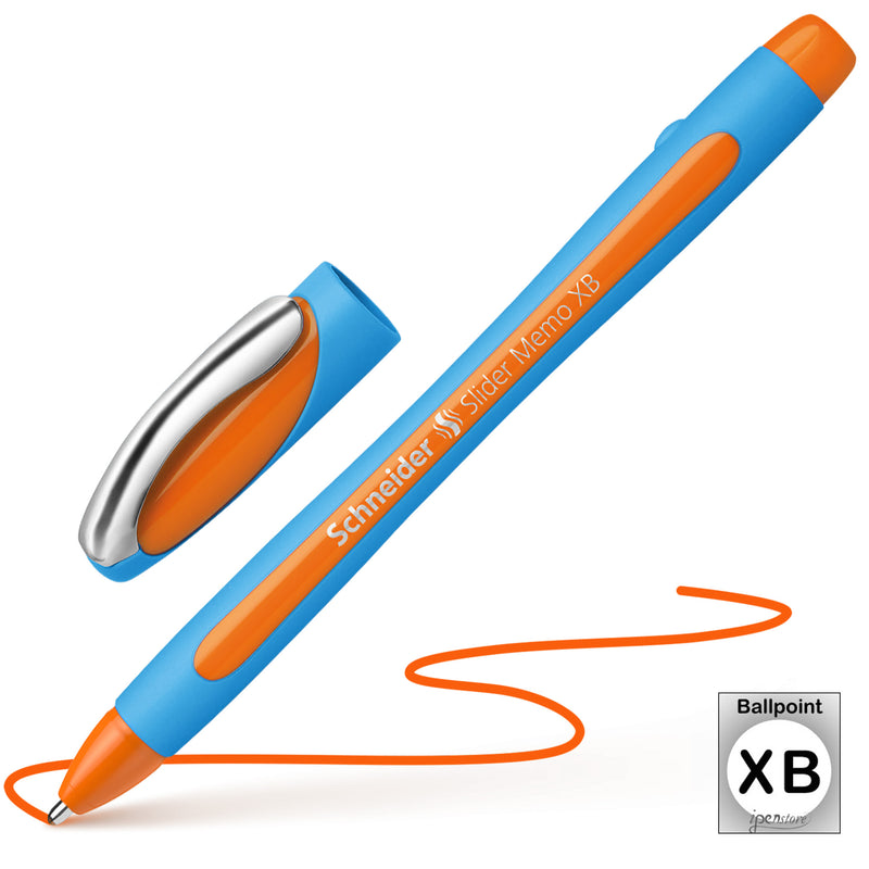 Schneider Slider Memo XB Viscoglide Ballpoint Pen, Orange