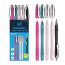 Pk/4 Schneider Slider Memo XB Ballpoint Pens, Ltd Ed Colors + FREE Rave