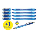 Pk/4 Schneider Slider Memo XB Ballpoint Pens, Blue + FREE Rave Pen