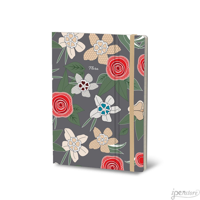 Stifflex Flora Series Notebook, 6"x8.25" Lined, Anemone