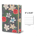 Stifflex Flora Series Notebook, 6"x8.25" Lined, Anemone