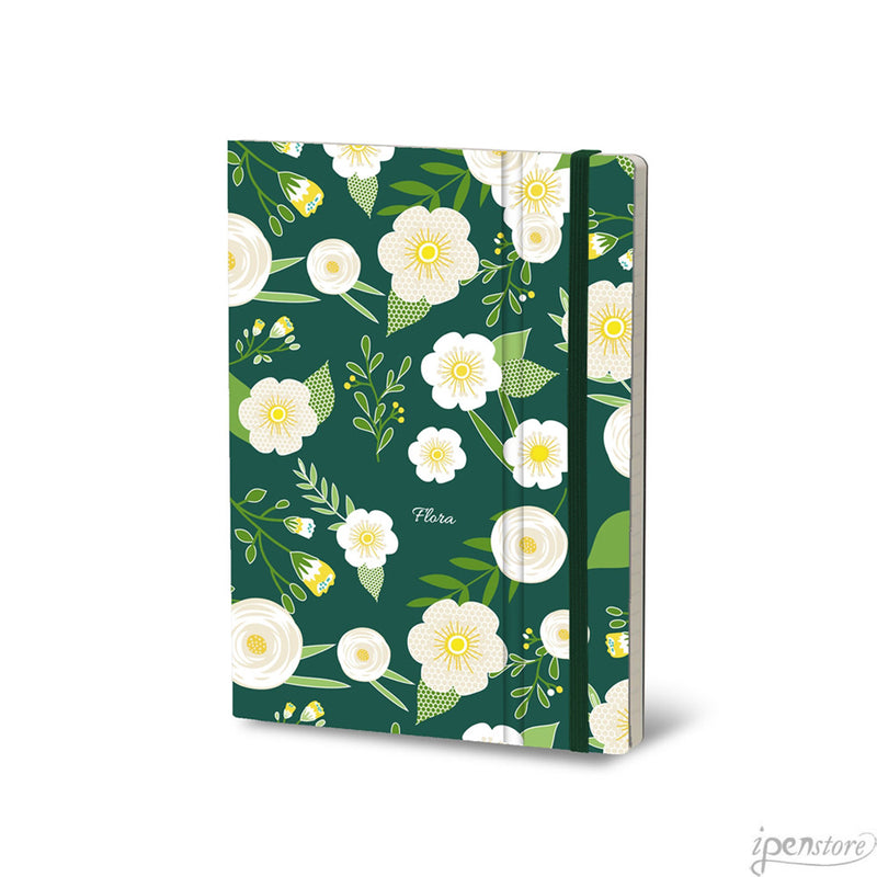 Stifflex Flora Series Pocket Notebook, A6-3.5"x5.5" Lined, Hellebore