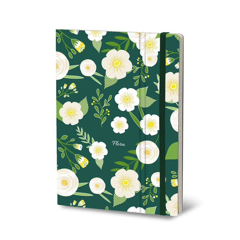 Stifflex Flora Series Notebook, 6"x8.25" Lined, Hellebore