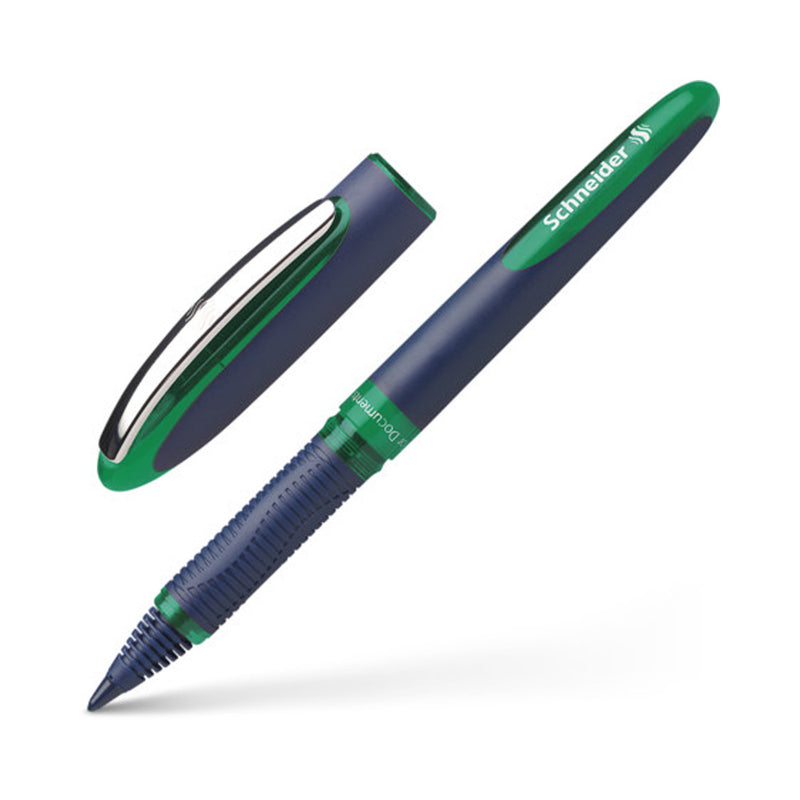 Schneider One Business Rollerball Pen, 0.6 mm, Green