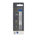 Pk/2 Parker QuinkFlow Ballpoint Refills, Blue Medium, 1.0 mm