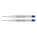 Pk/2 Parker QuinkFlow Ballpoint Refills, Blue Medium, 1.0 mm