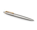 Parker Jotter Ballpoint Pen, Stainless Steel, Gold Trim