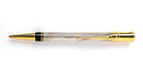 1990 Parker Duofold Godron Silver Ballpoint Pen, Used - iPenStore