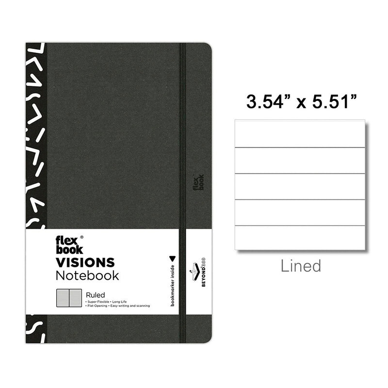 Flexbook Visions Pocket Notebook, A6 - 3.54" x 5.51" (90 x 140mm), Lined