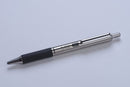 Pk/2 Zebra F-402 Stainless Steel Barrel Ballpoint Pens, Comfort Grip, Black