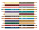 Caran d'Ache Paul Smith Pencil Set of 12 Bicolor Pencils