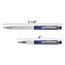 Zebra StylusPen Telescopic Ballpoint Pen, Navy Blue