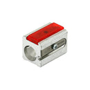 KUM 420E Magnesium Single Hole Block Profile Pencil Sharpener with 2 Spare Blades