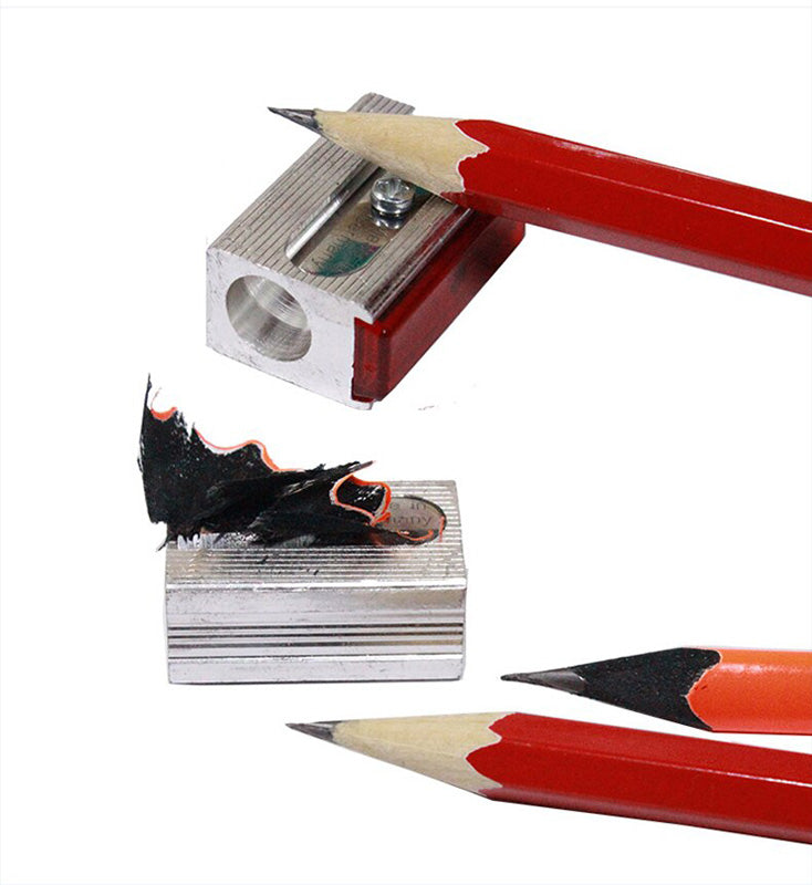 KUM 420E Magnesium Single Hole Block Profile Pencil Sharpener with 2 Spare Blades