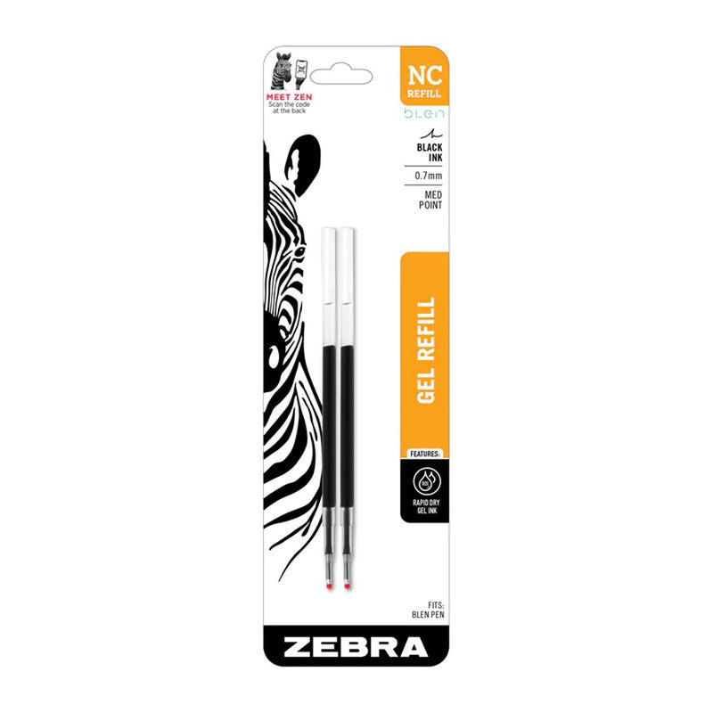 Pk/2 Zebra NC Gel Pen Refills